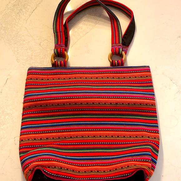 Multicolour beach bag from Mexico - Picture 1 of 8